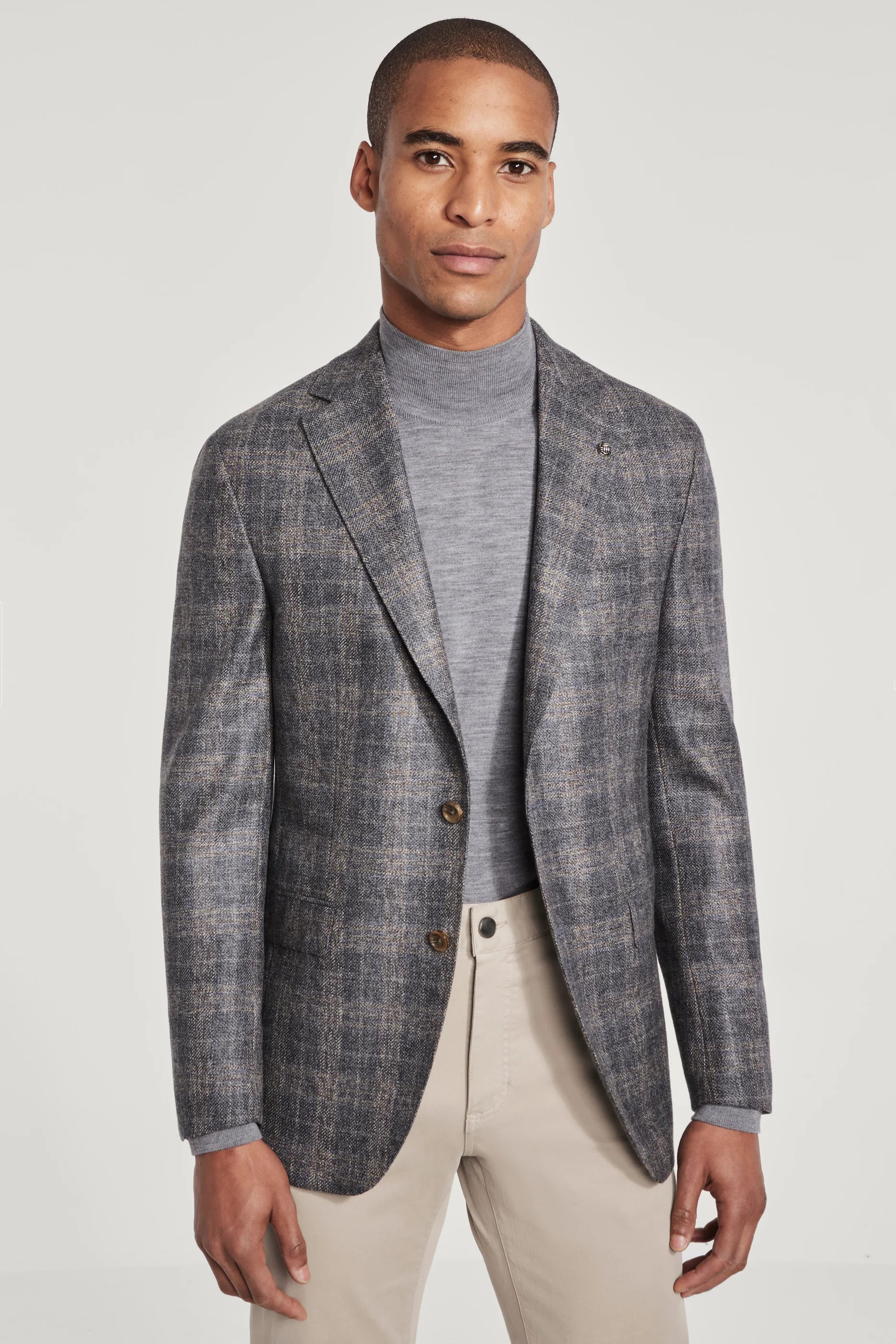 Alt view Mid Grey Plaid Blazer