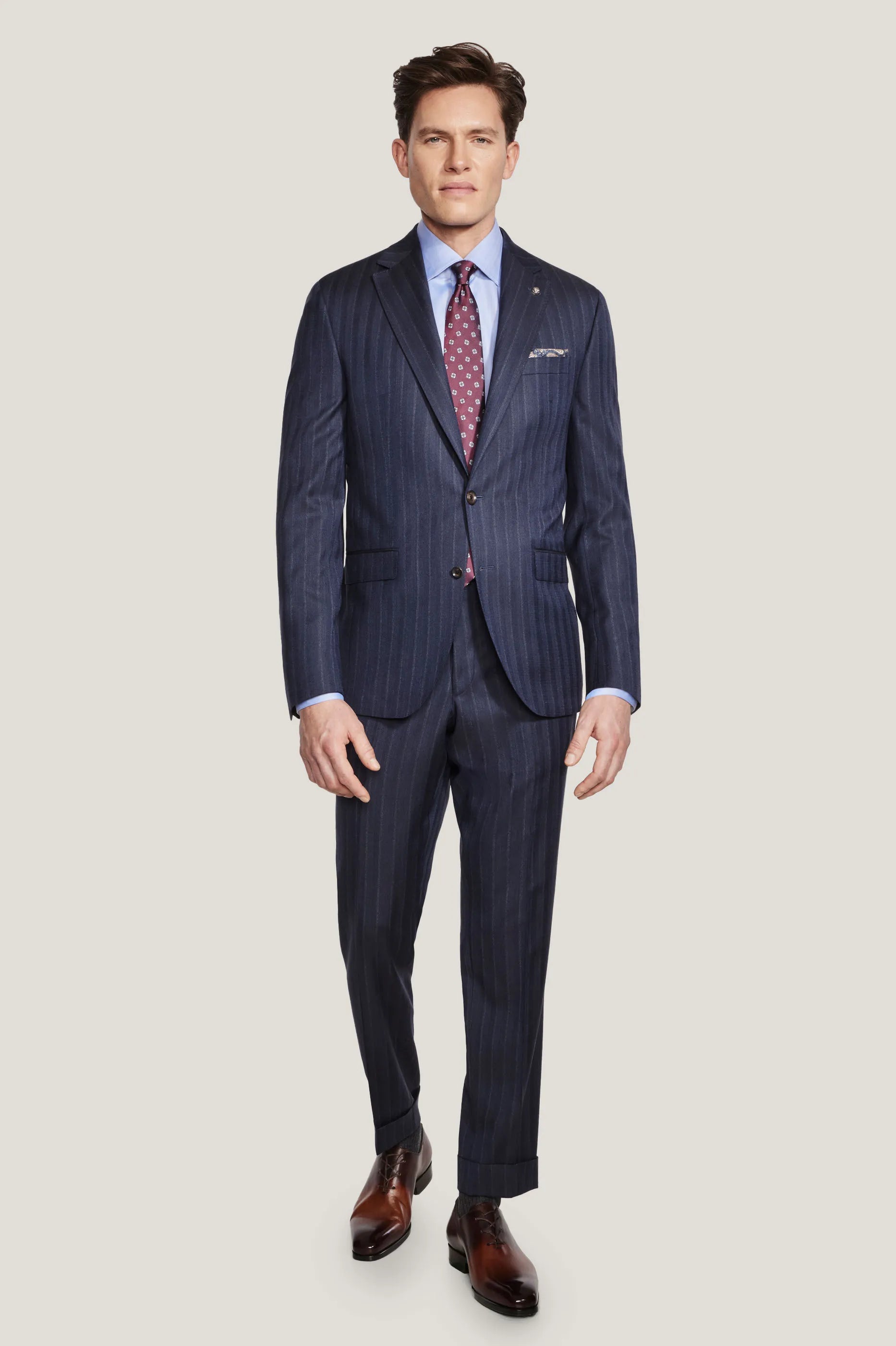 Alt view Navy Pinstripe Suit