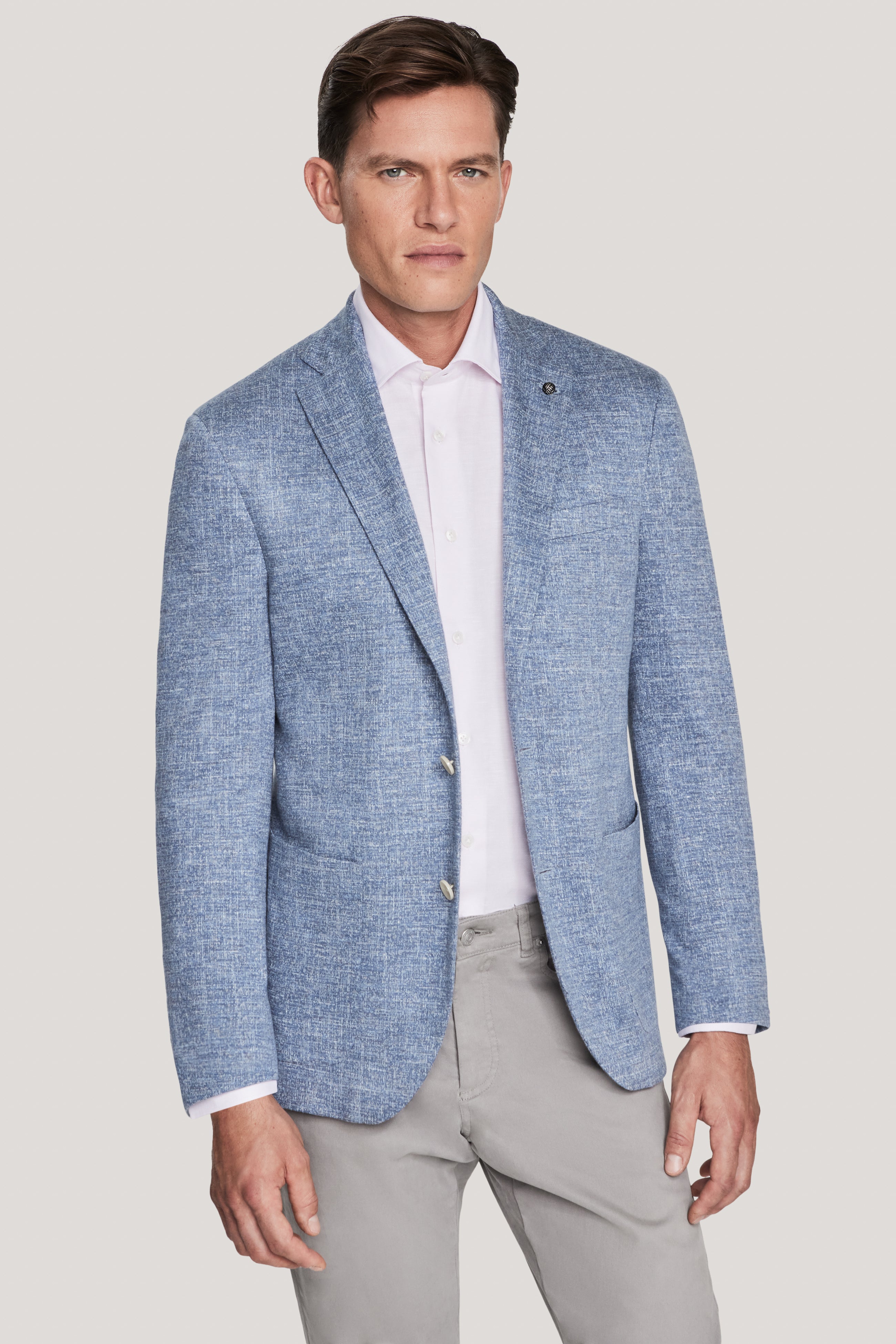 Alt view Slate Blue Melange COMFORTWEAR™ Knit Blazer