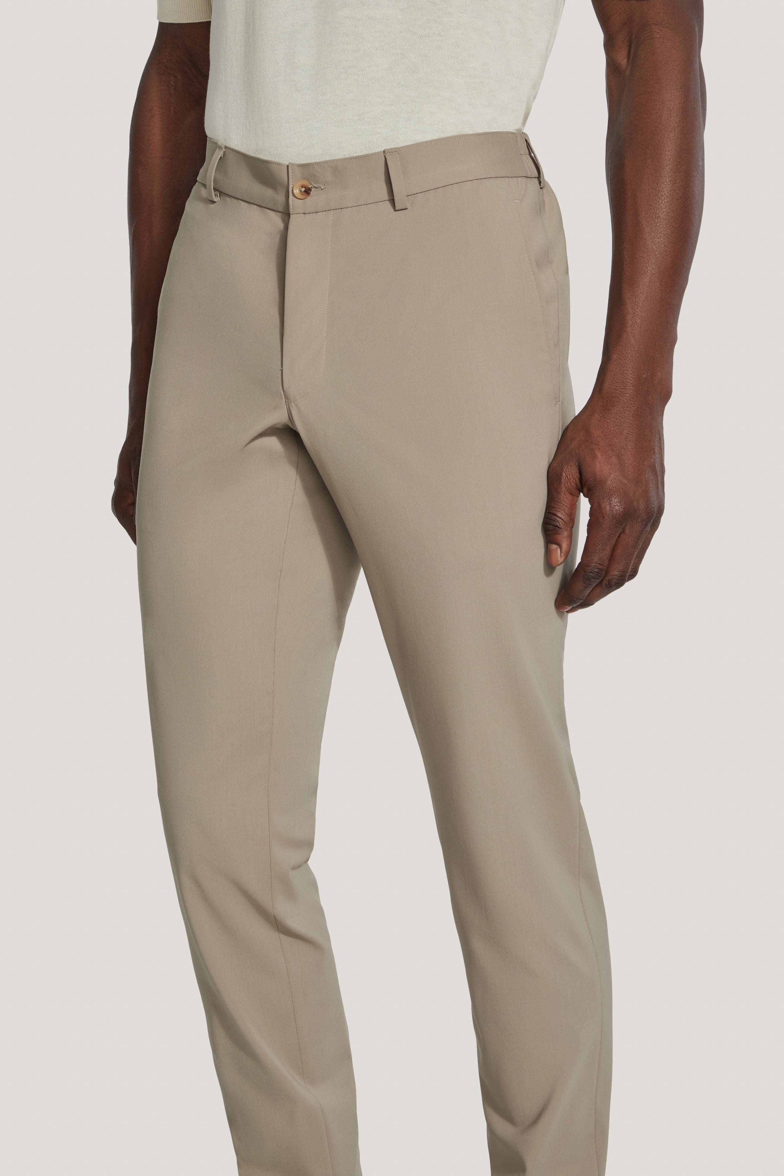 Alt view 1 Tan Stretch Pant