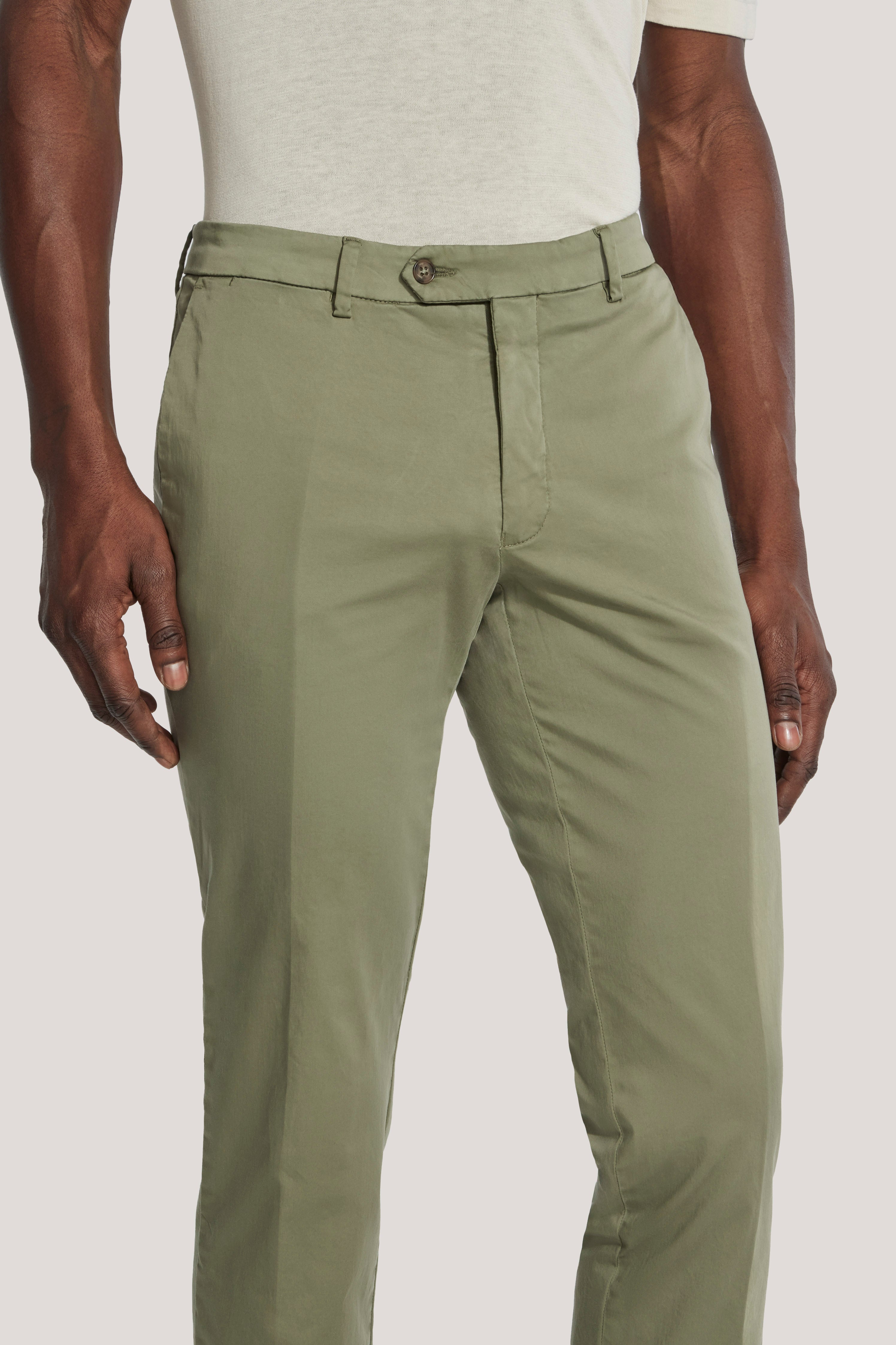 Alt view 1 Olive Stretch Chino