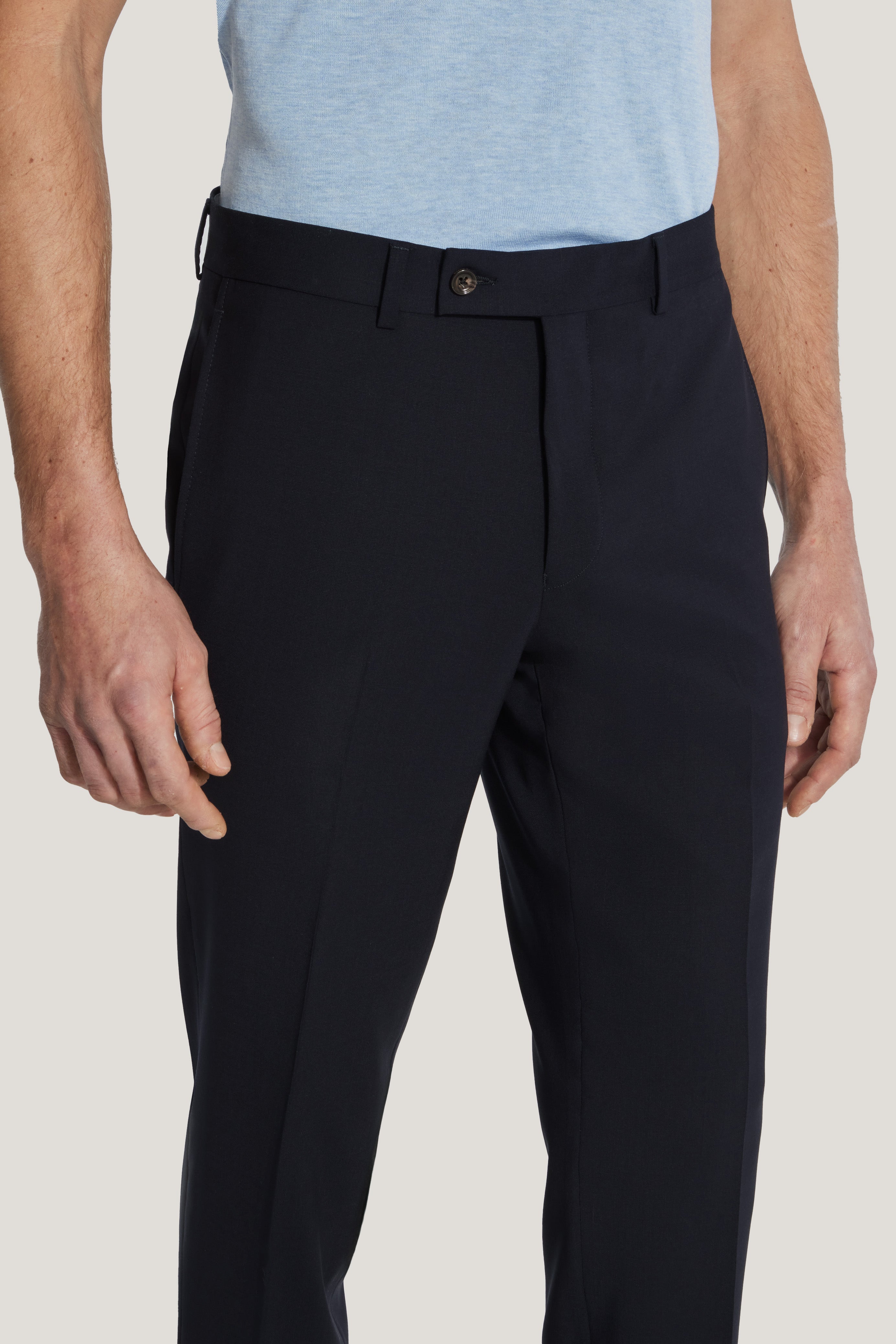 Alt view 1 Navy Stretch Trouser