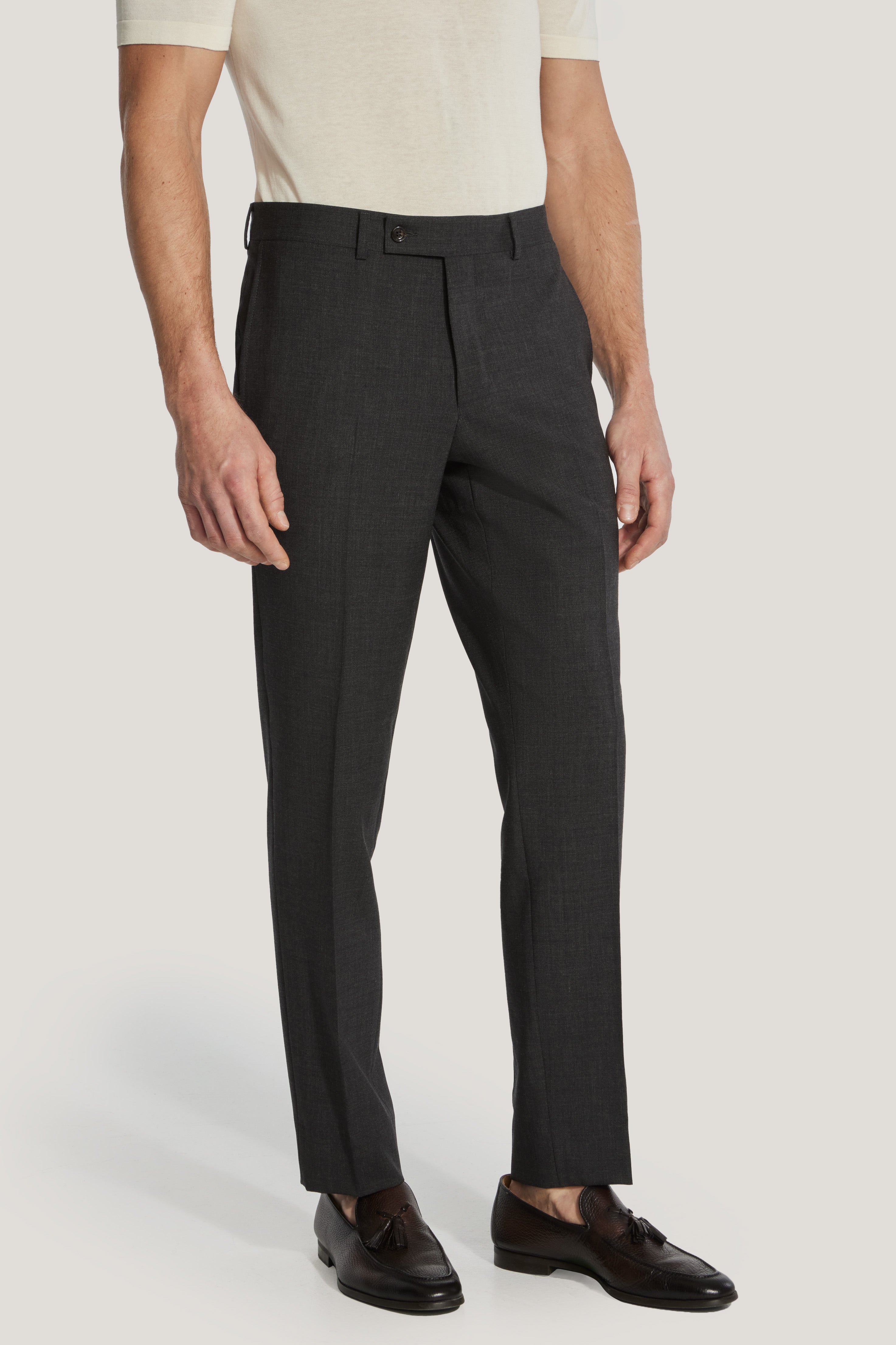 Alt view Charcoal Stretch Trouser