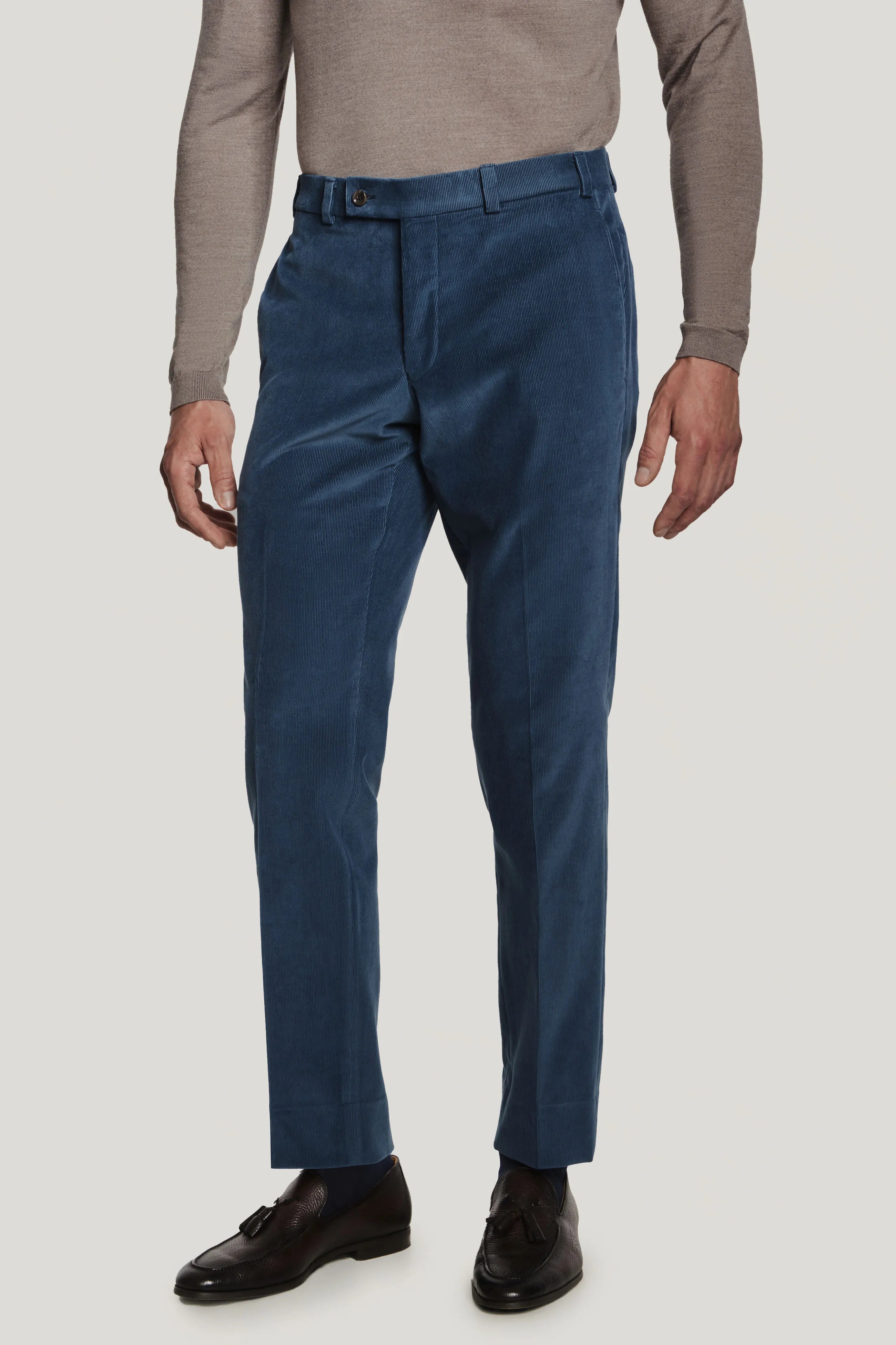 Alt view Mid Blue Corduroy Trouser