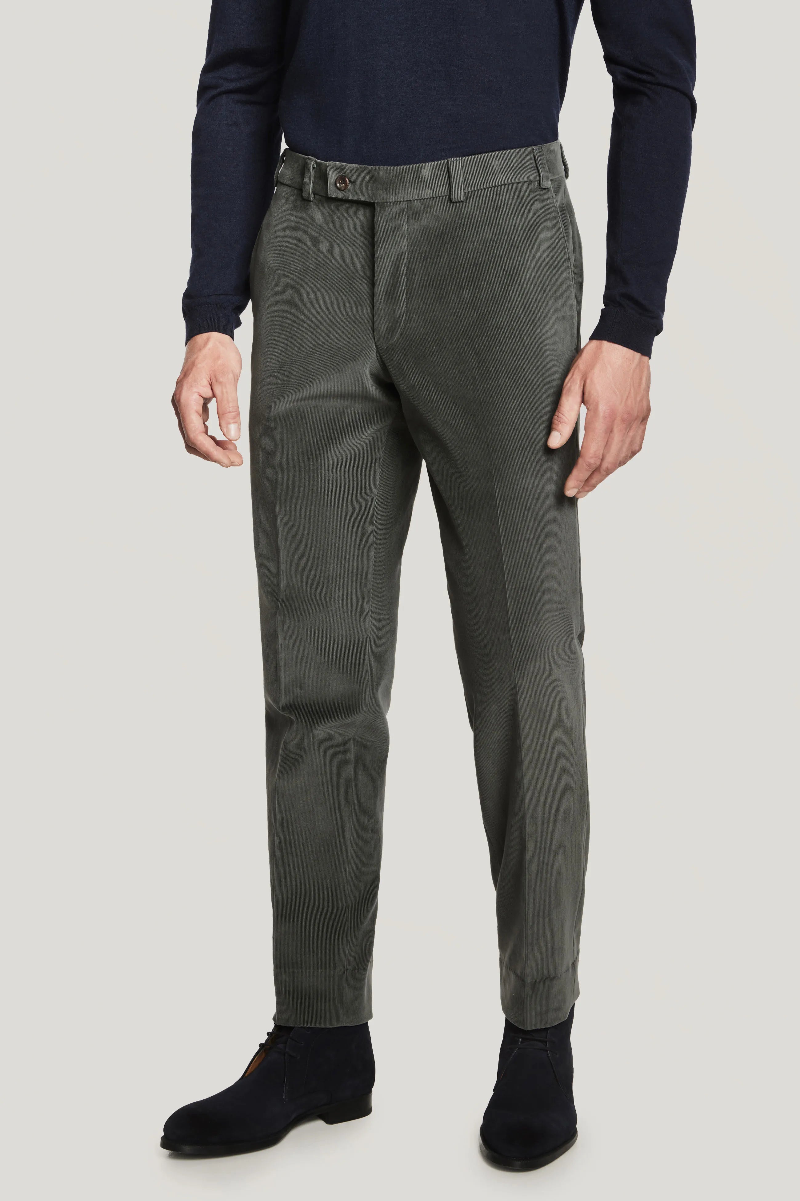 Alt view Mid Grey Corduroy Trouser