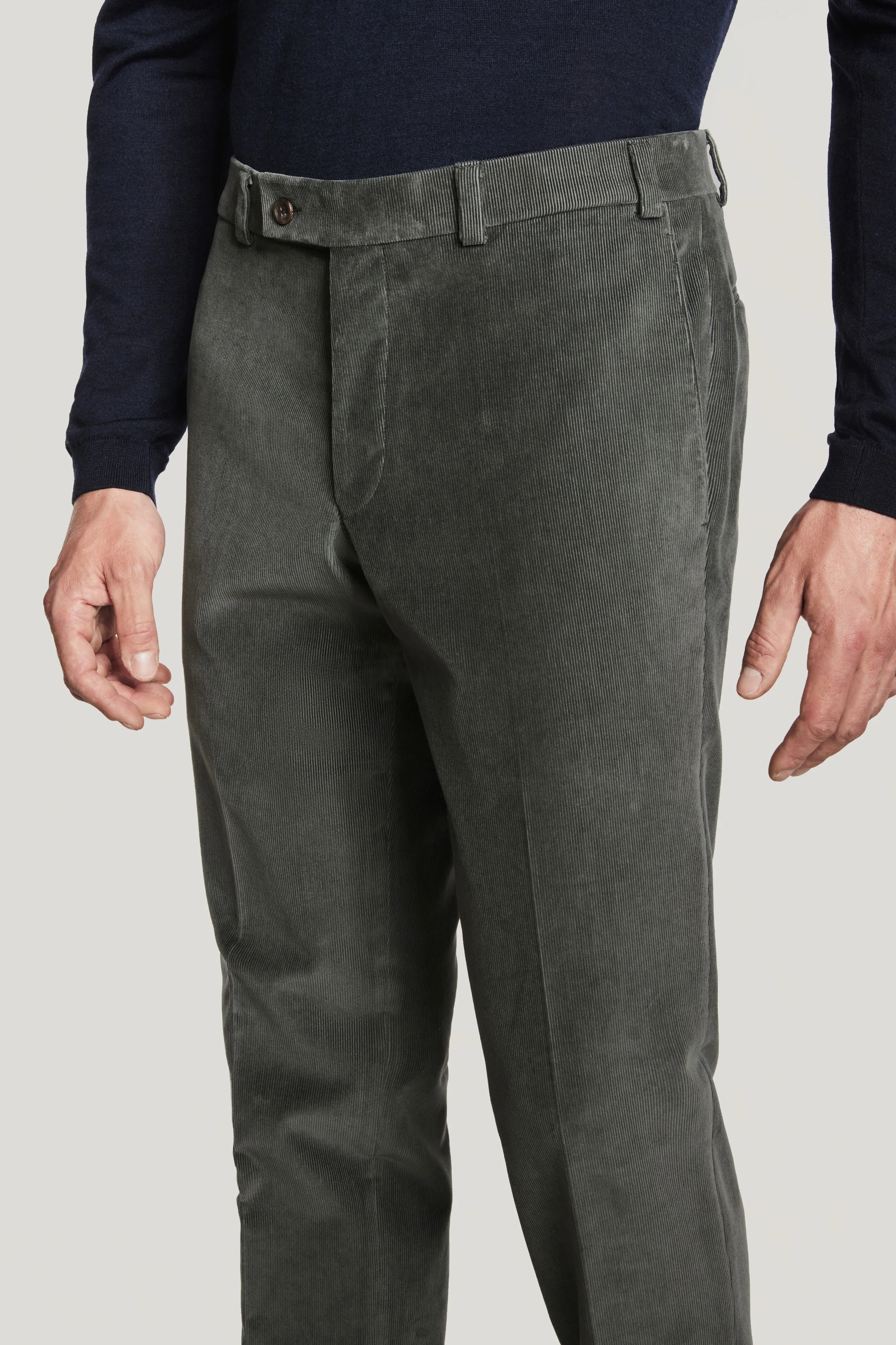 Alt view 1 Mid Grey Corduroy Trouser