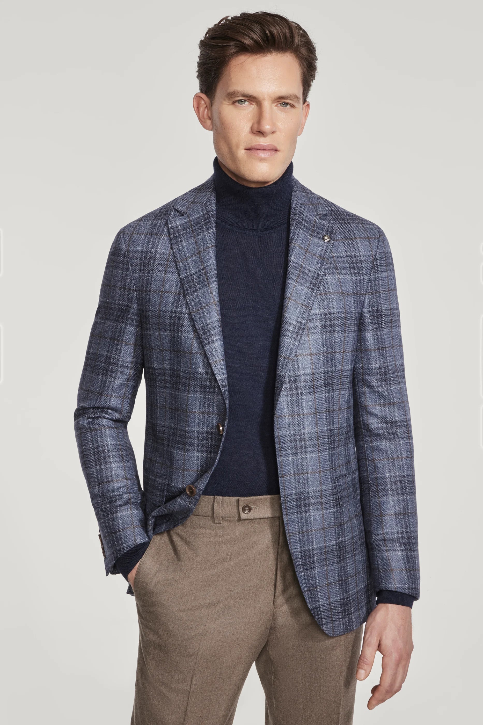 Alt view Blue Plaid Blazer