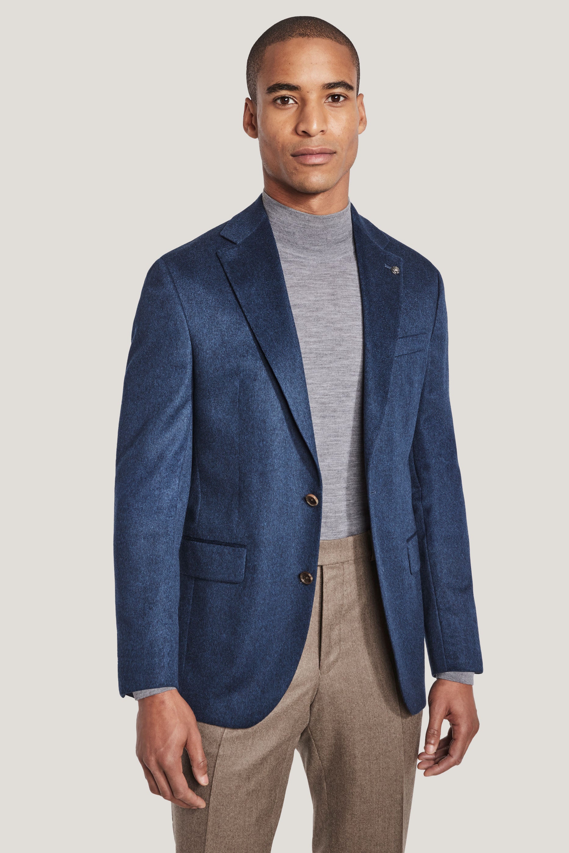 Alt view Blue Solid Blazer