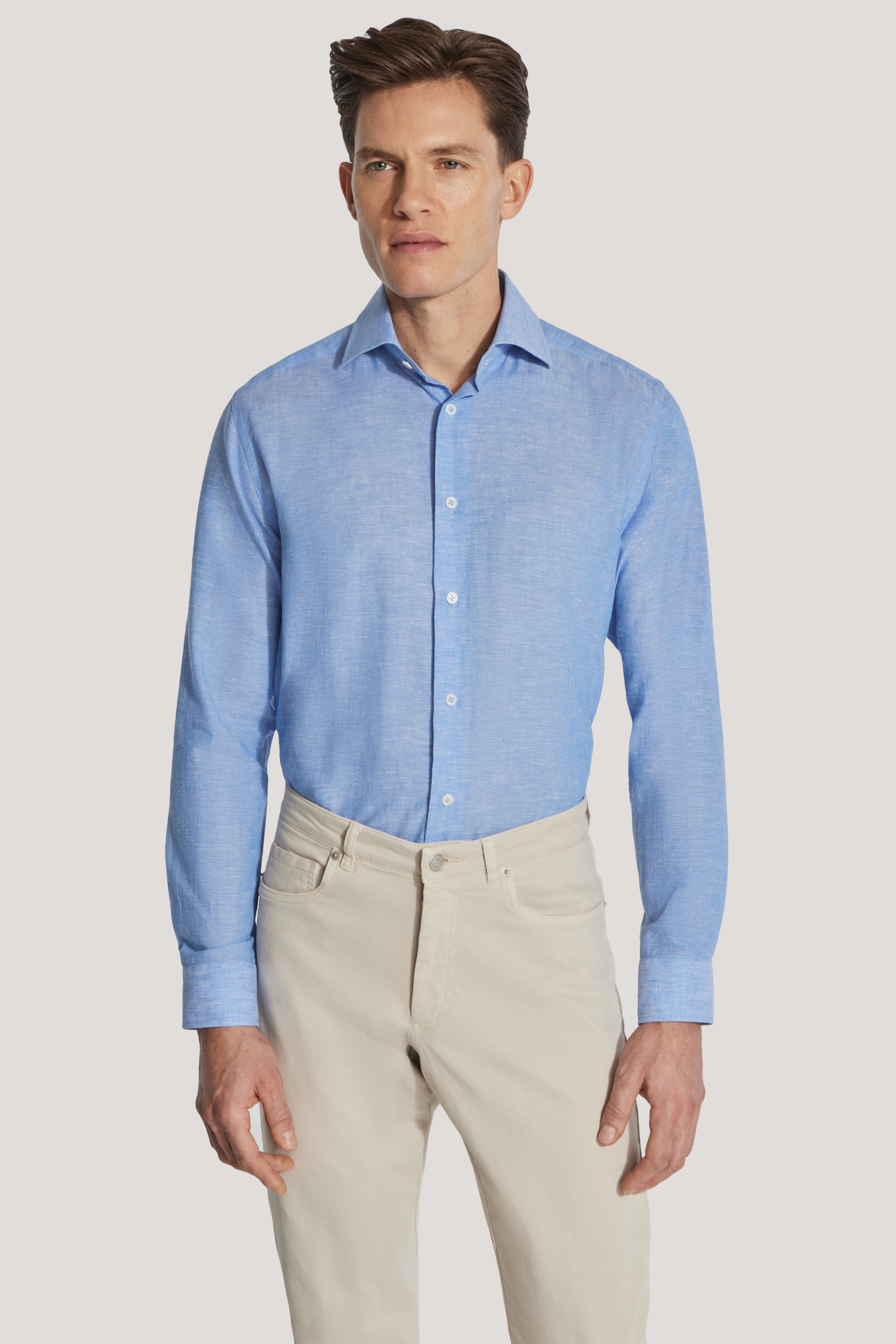 Alt view Blue Long Sleeve Shirt