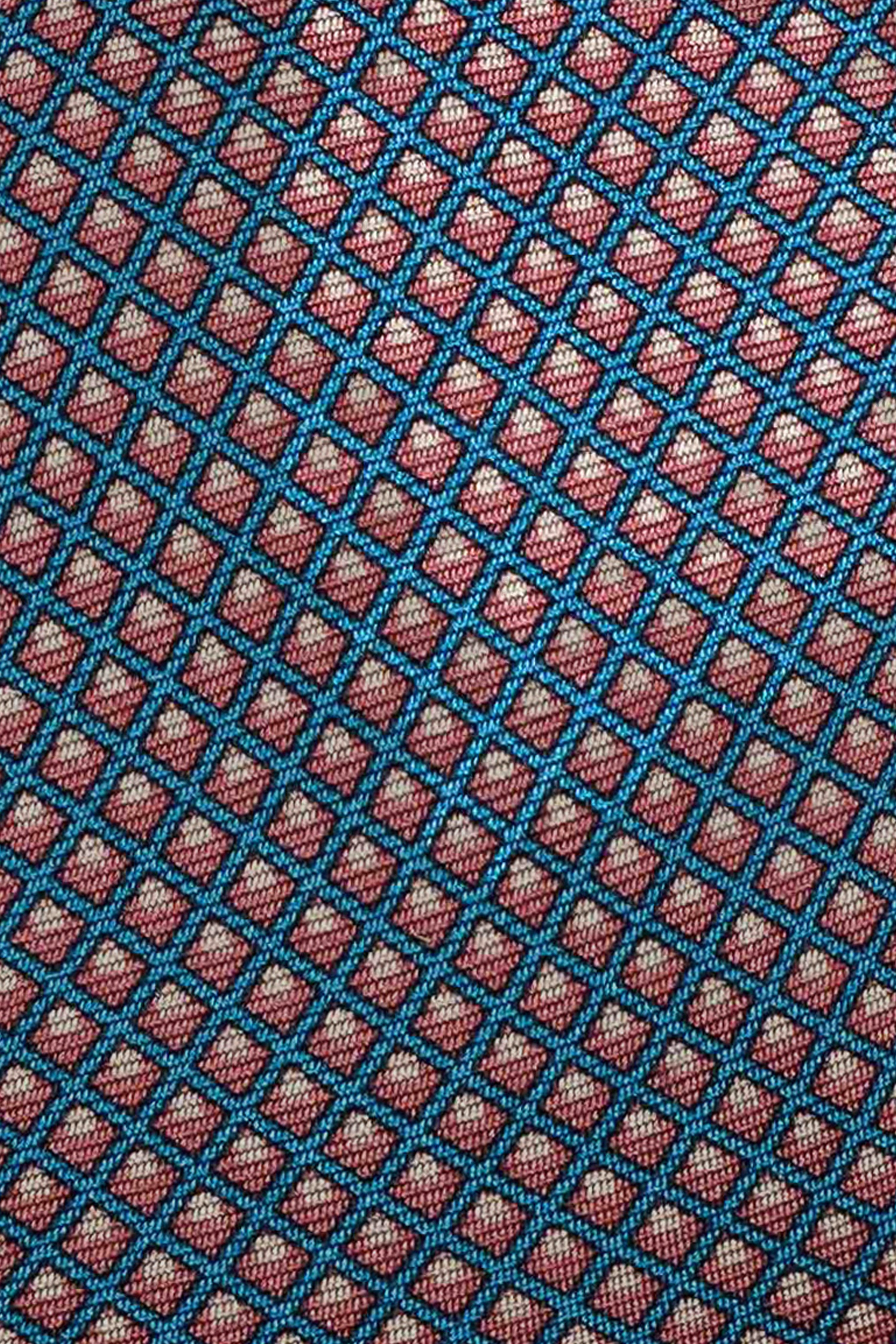 Alt view 1 Blue Micro Pattern Printed Tie