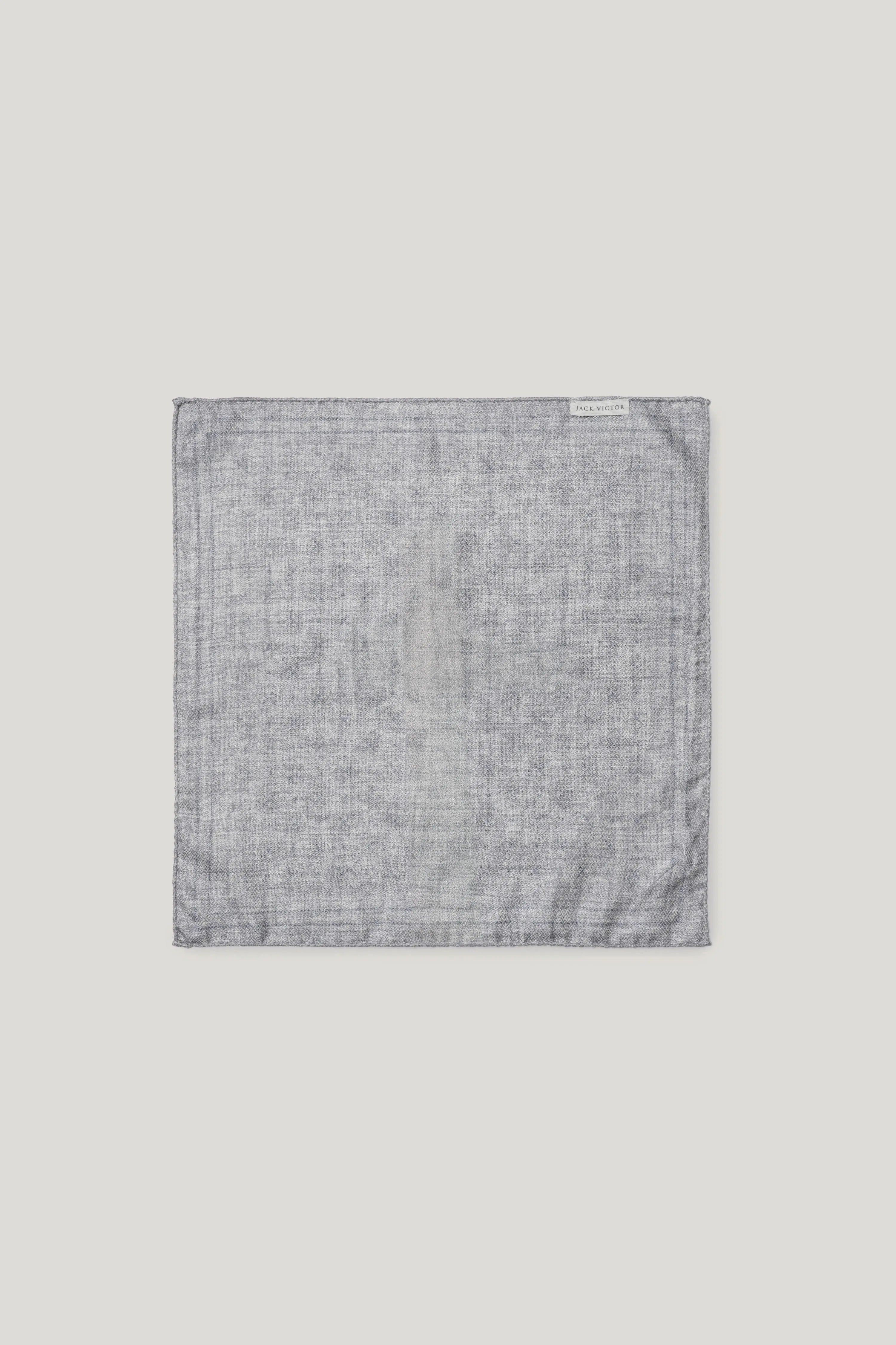 Alt view 1 Grey Floral Printed Pocket Square