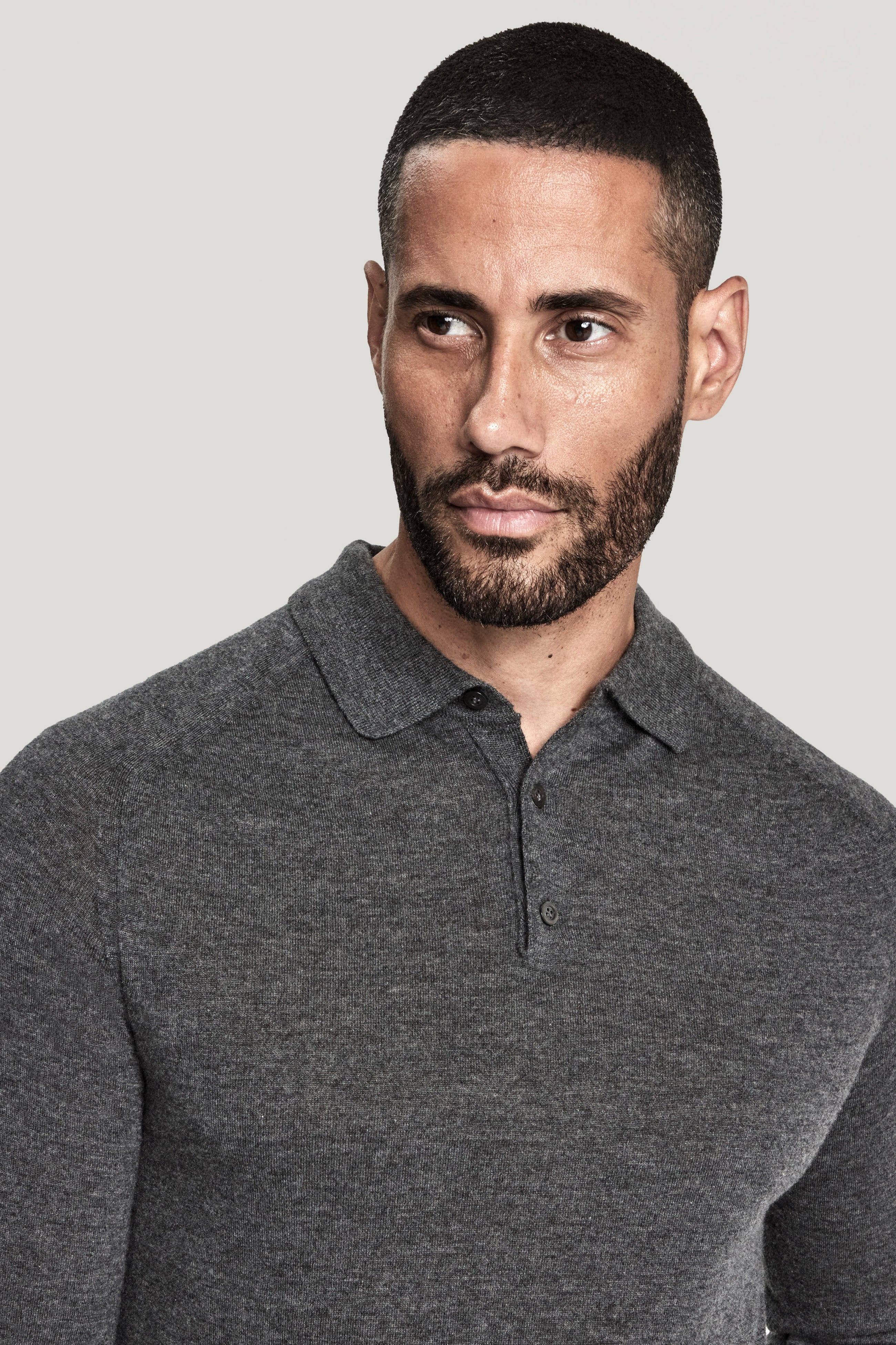 Alt view 1 Charcoal Long-Sleeve Polo