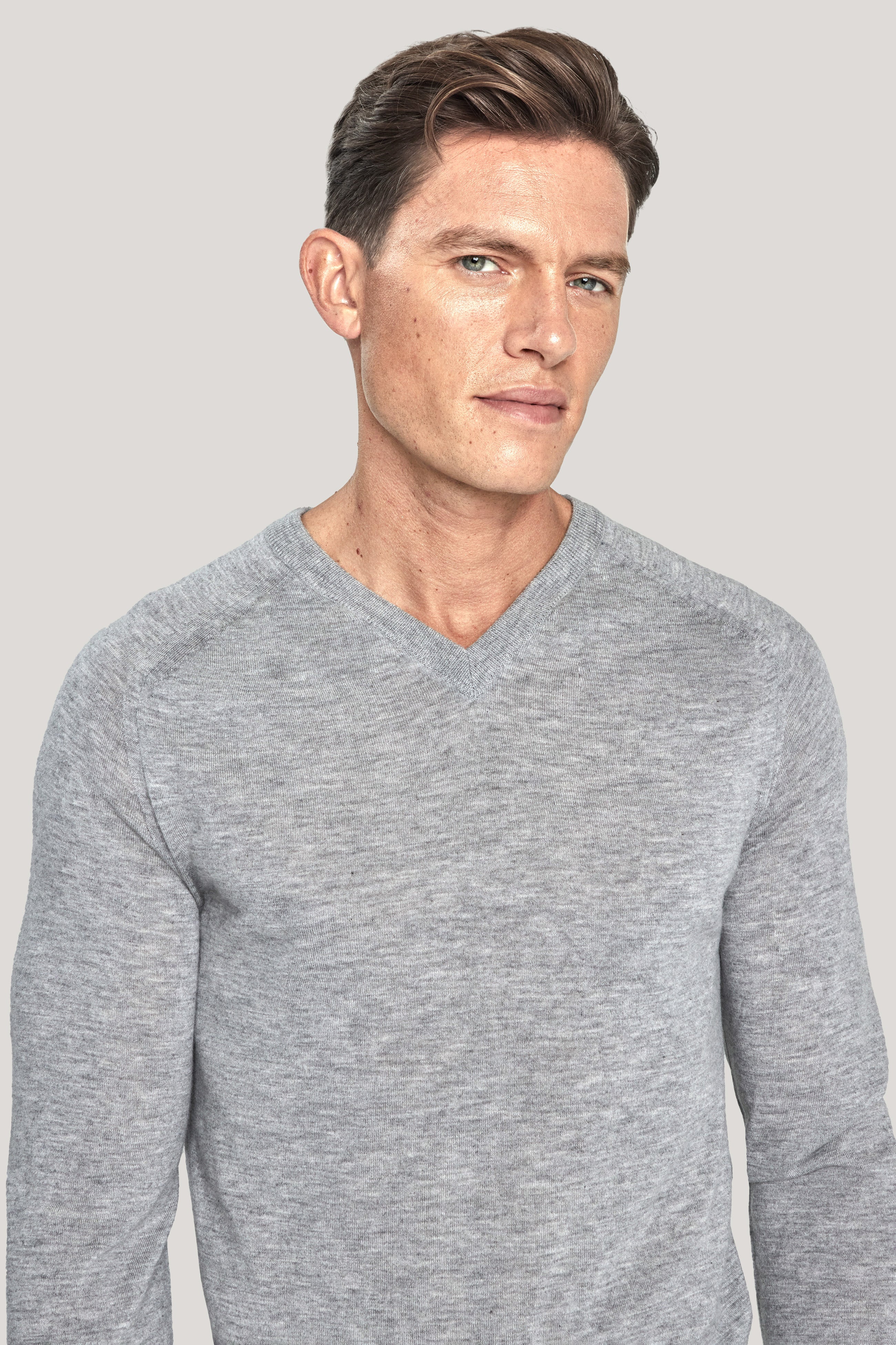 Alt view 1 Grey V-Neck Sweater