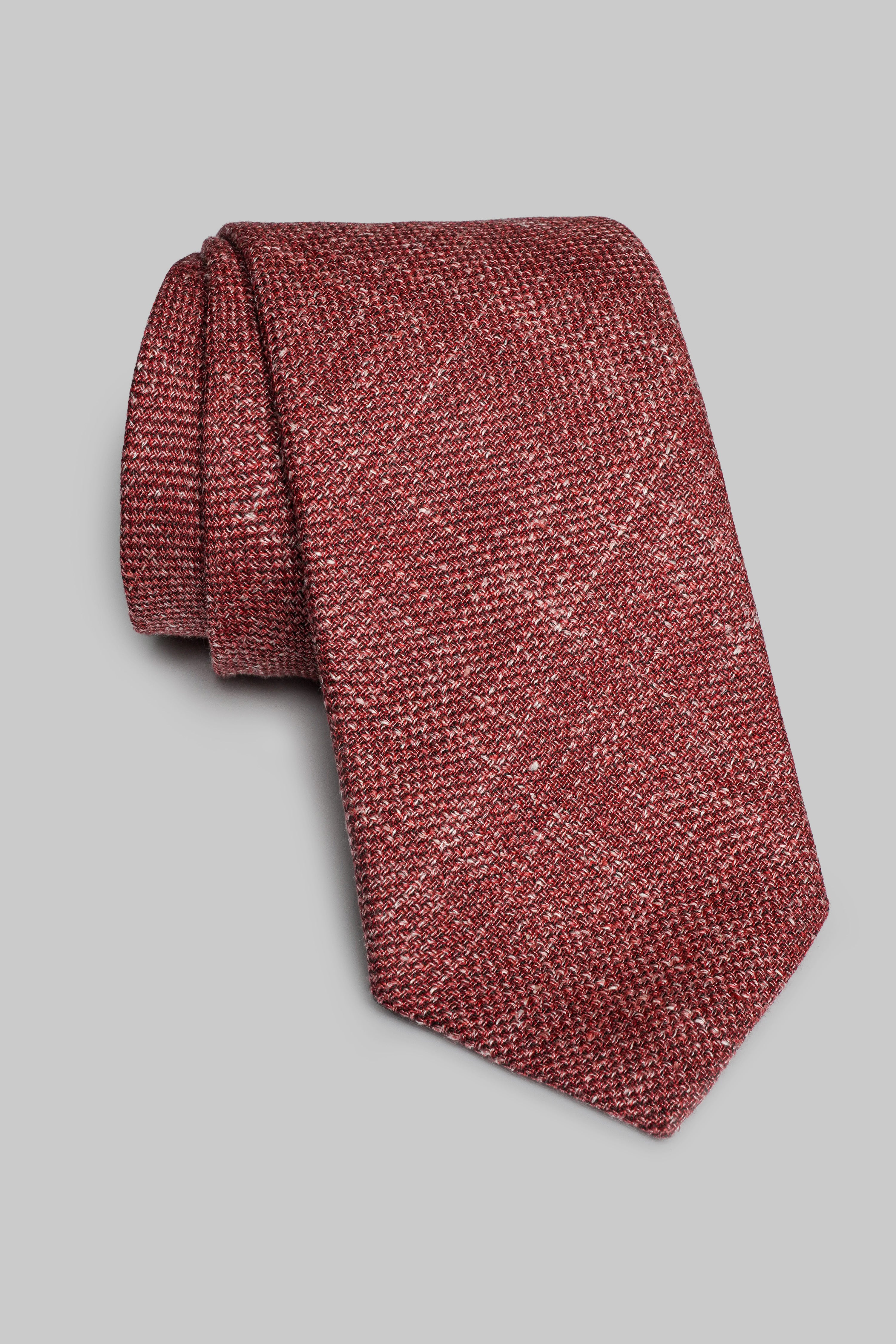 Alt view Red Solid Tie