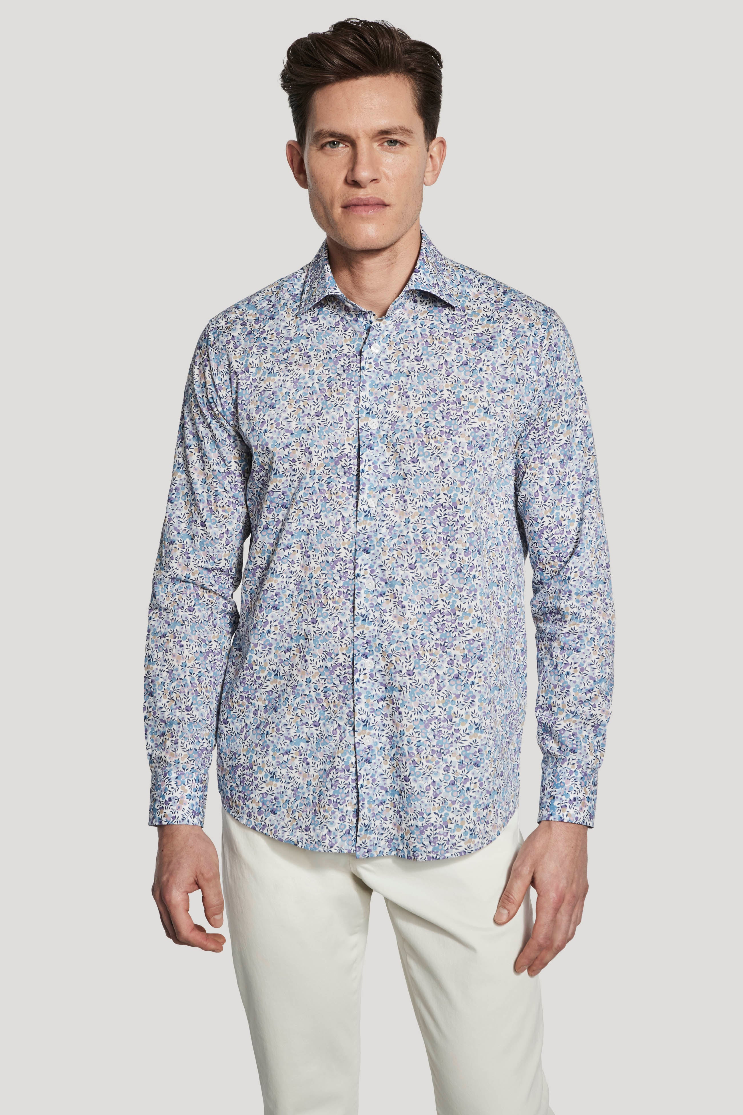 Alt view Lavender Tana Lawn™ Sport Shirt