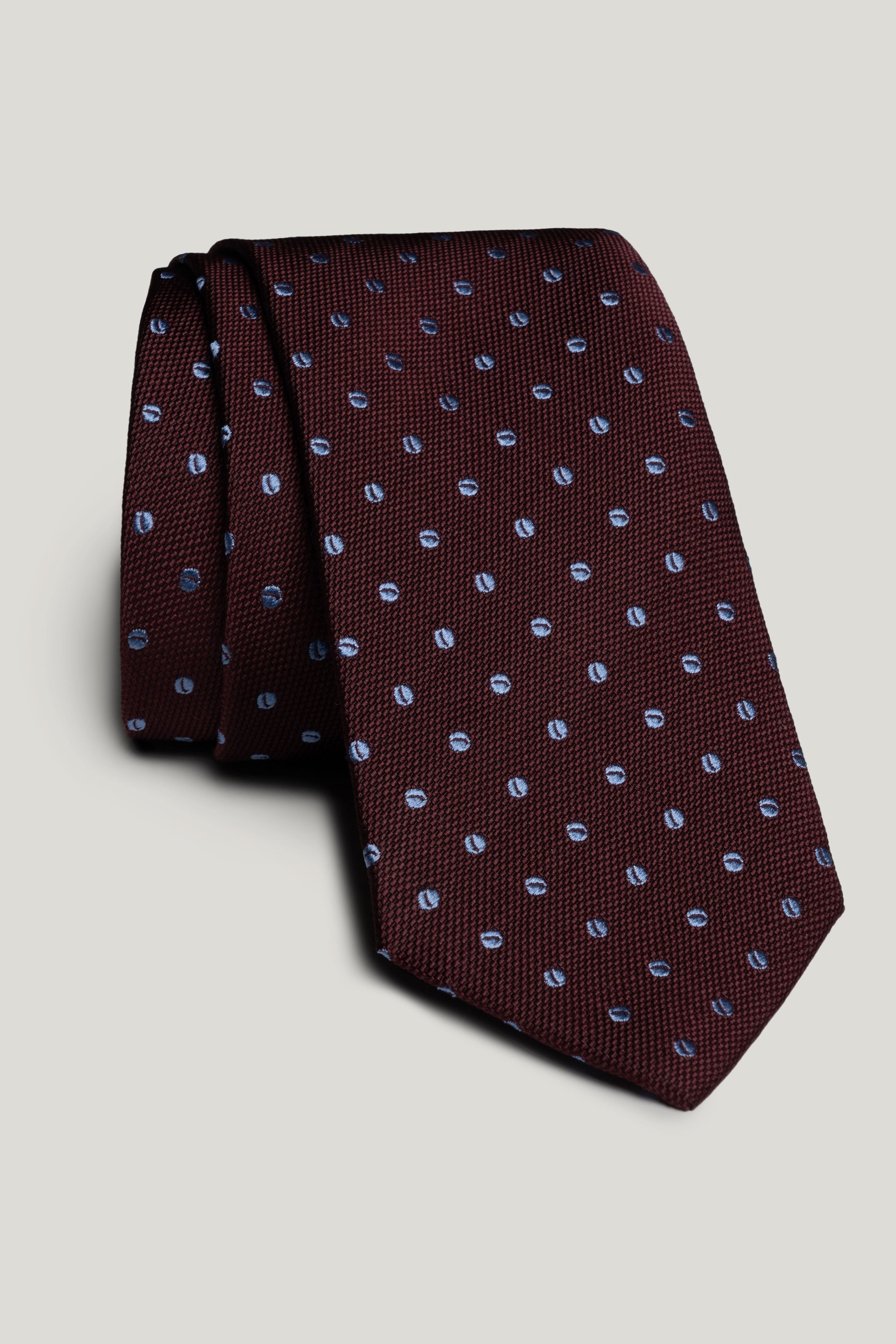 Alt view Burgundy Polka Dot Woven Tie