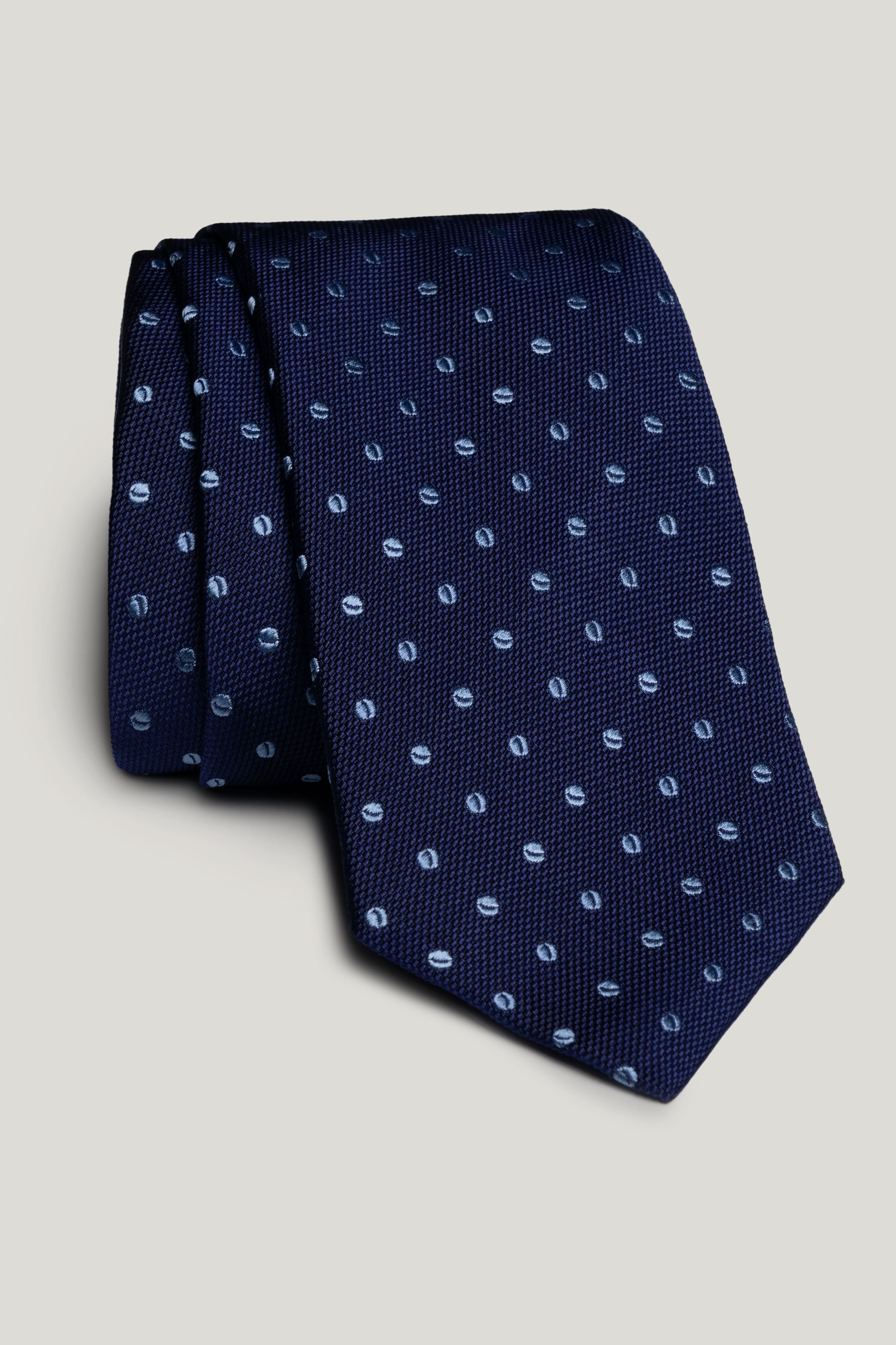 Alt view Navy Polka Dot Woven Tie