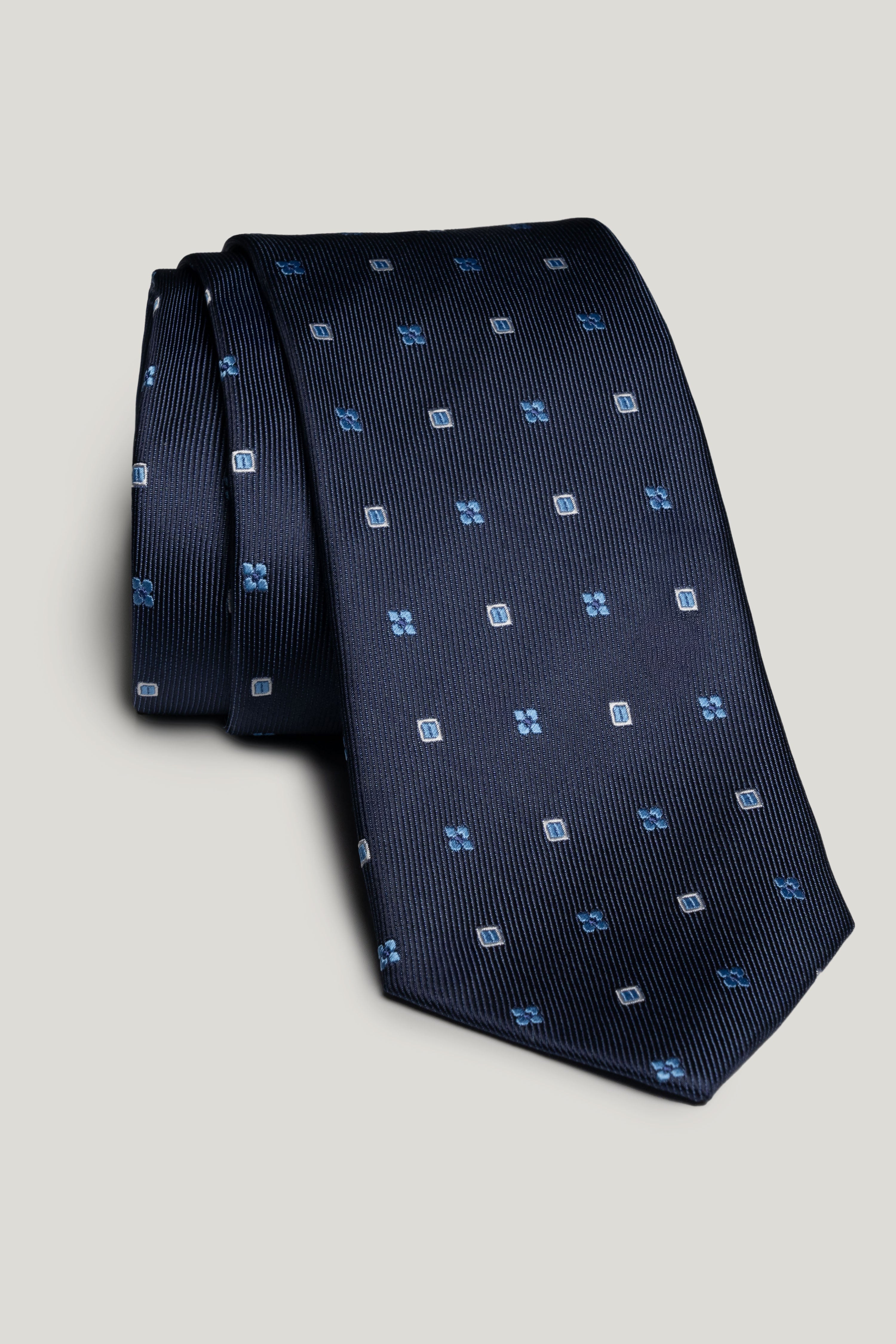 Alt view Indigo Geometric Woven Tie