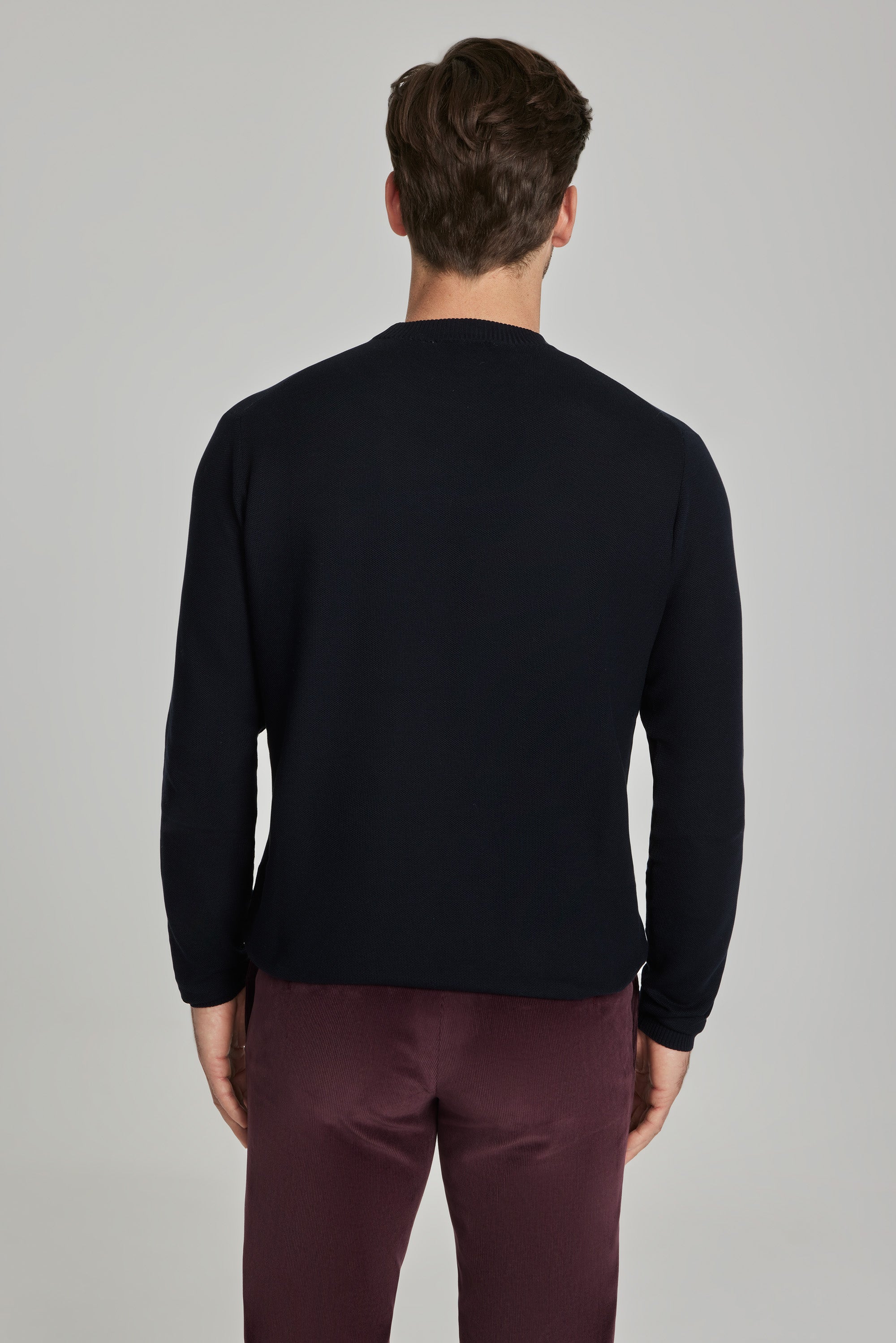 Jack Victor Men's Beaudry Charcoal Wool, Silk and Cashmere Mock Neck Sweater