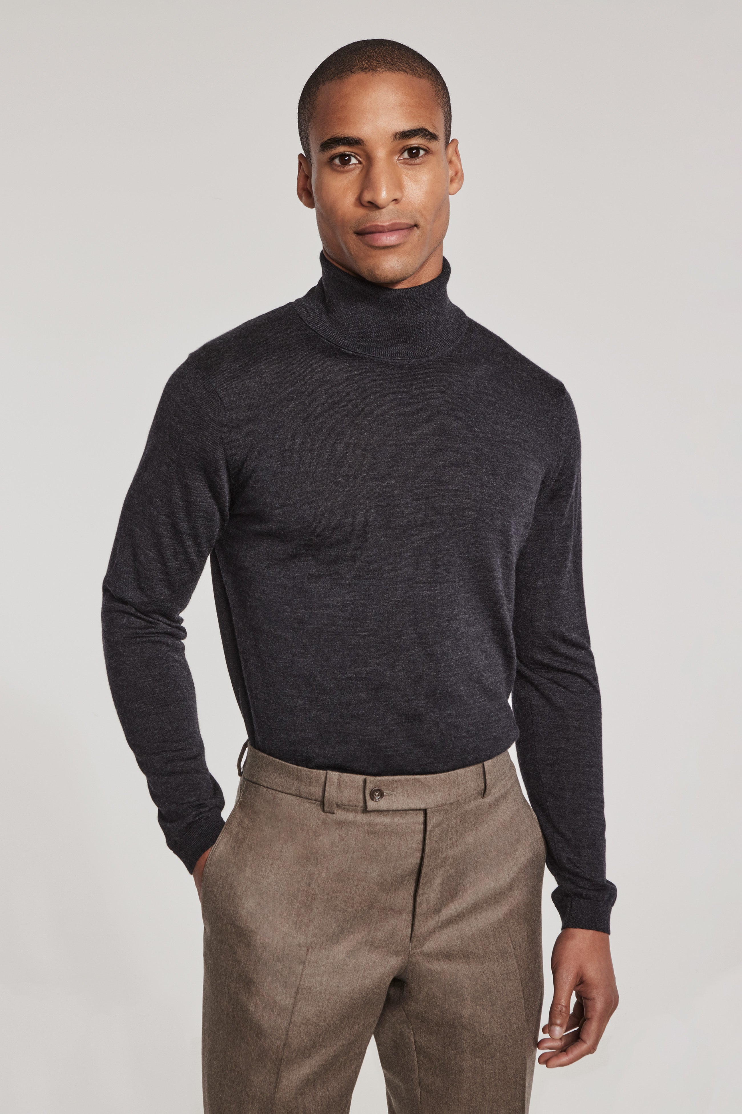 Alt view Charcoal Turtleneck