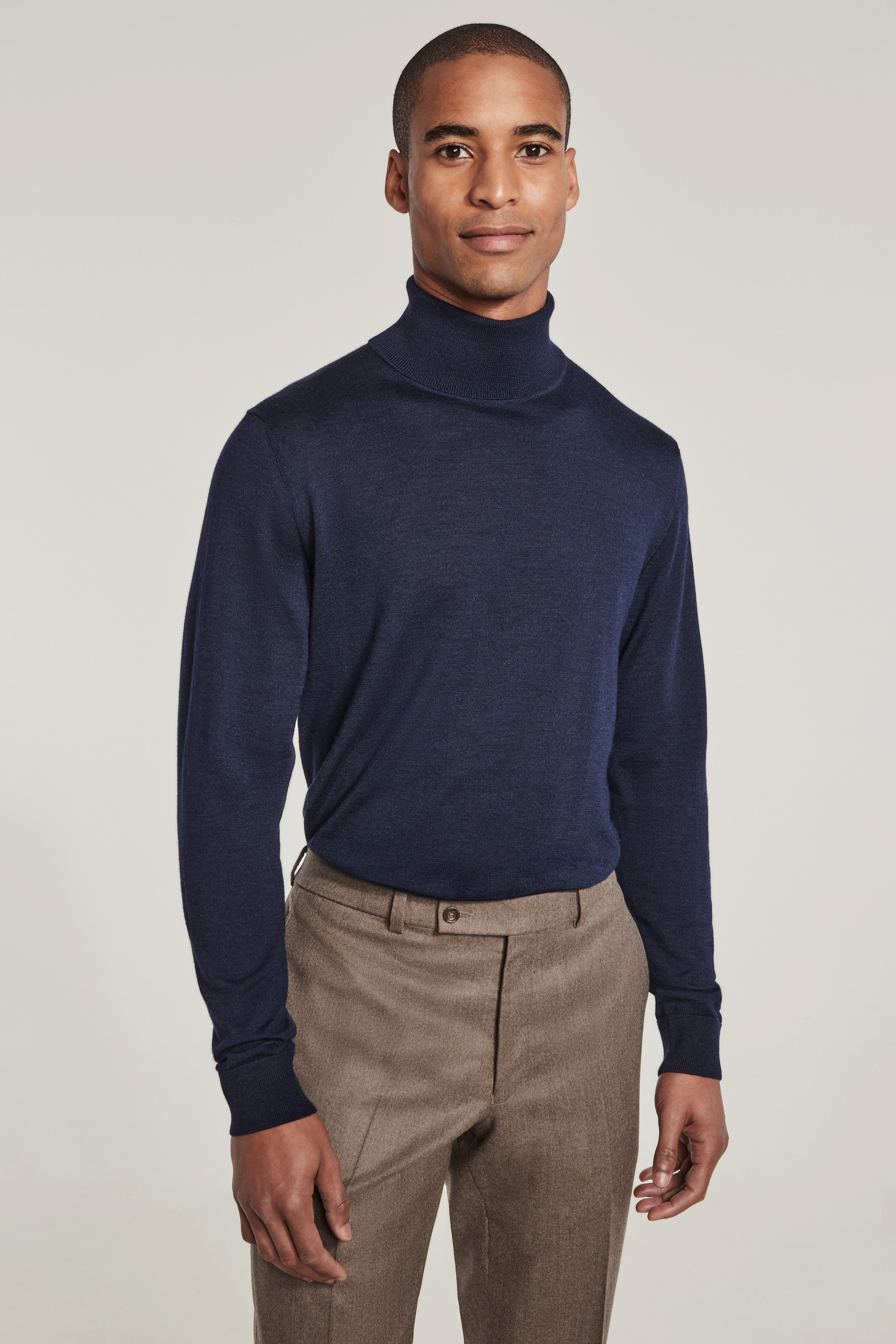 Alt view Navy Turtleneck