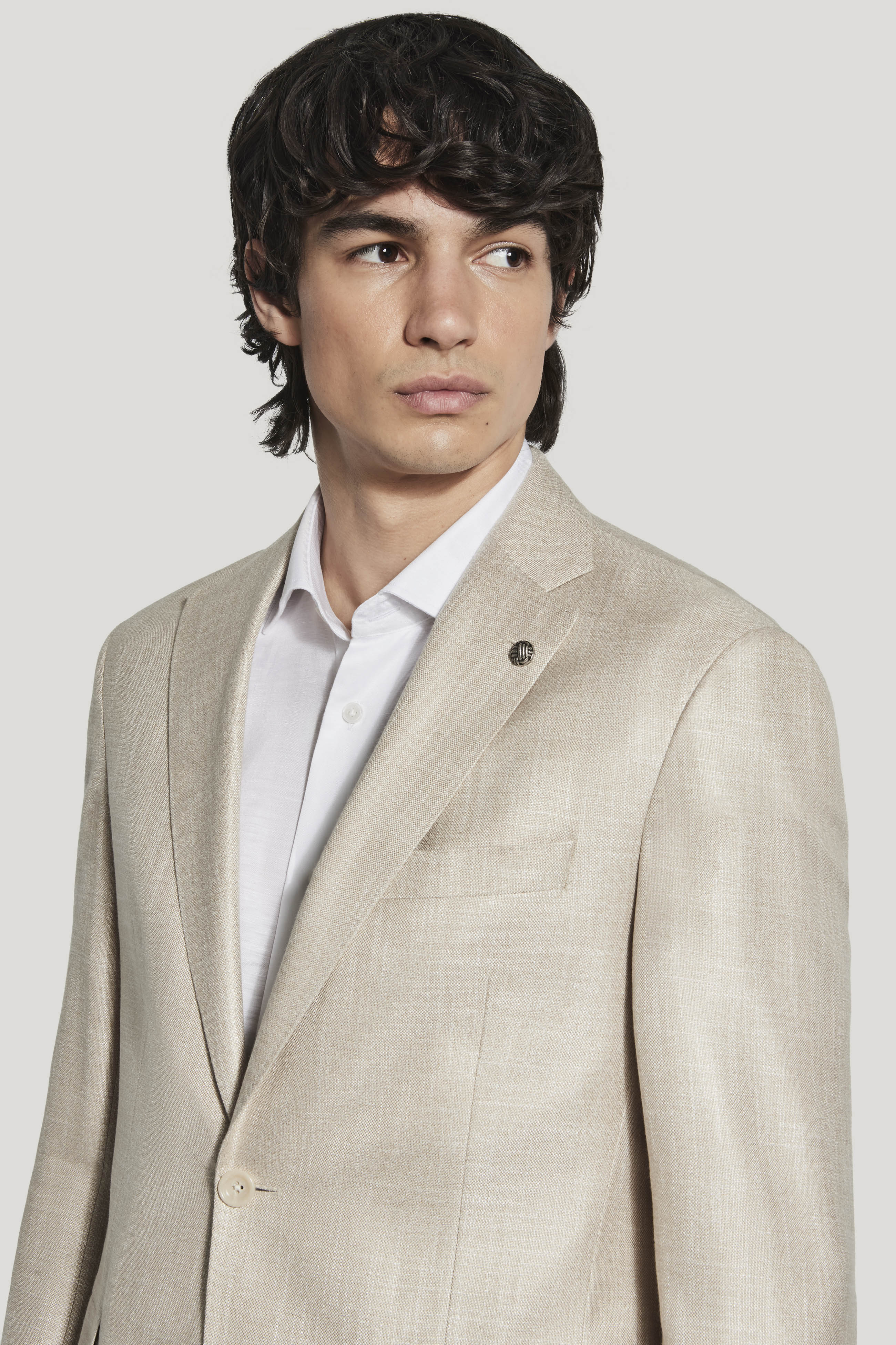 Alt view 1 Sand Solid Blazer