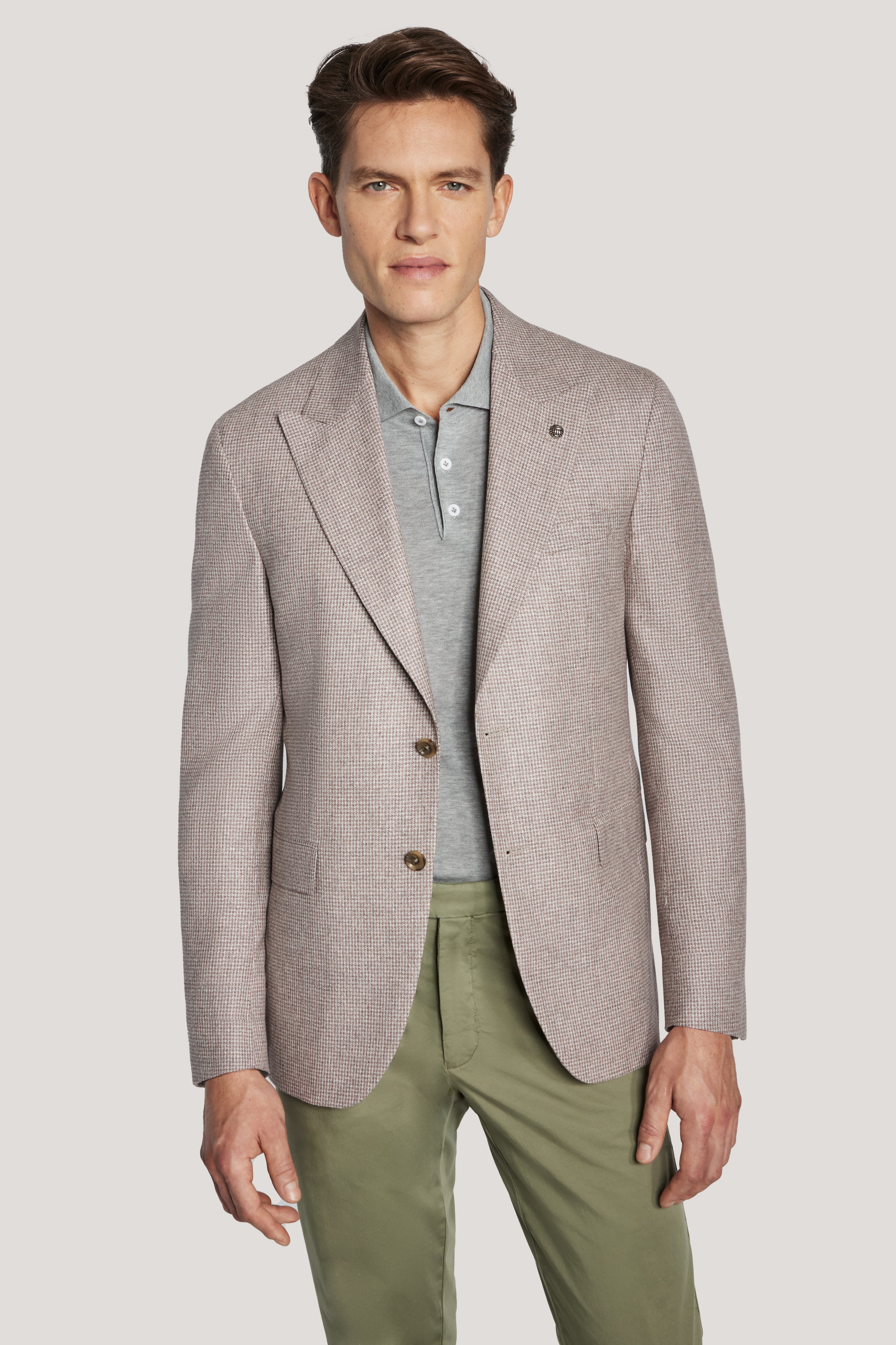 Alt view Ecru and Sand Micro Design Blazer