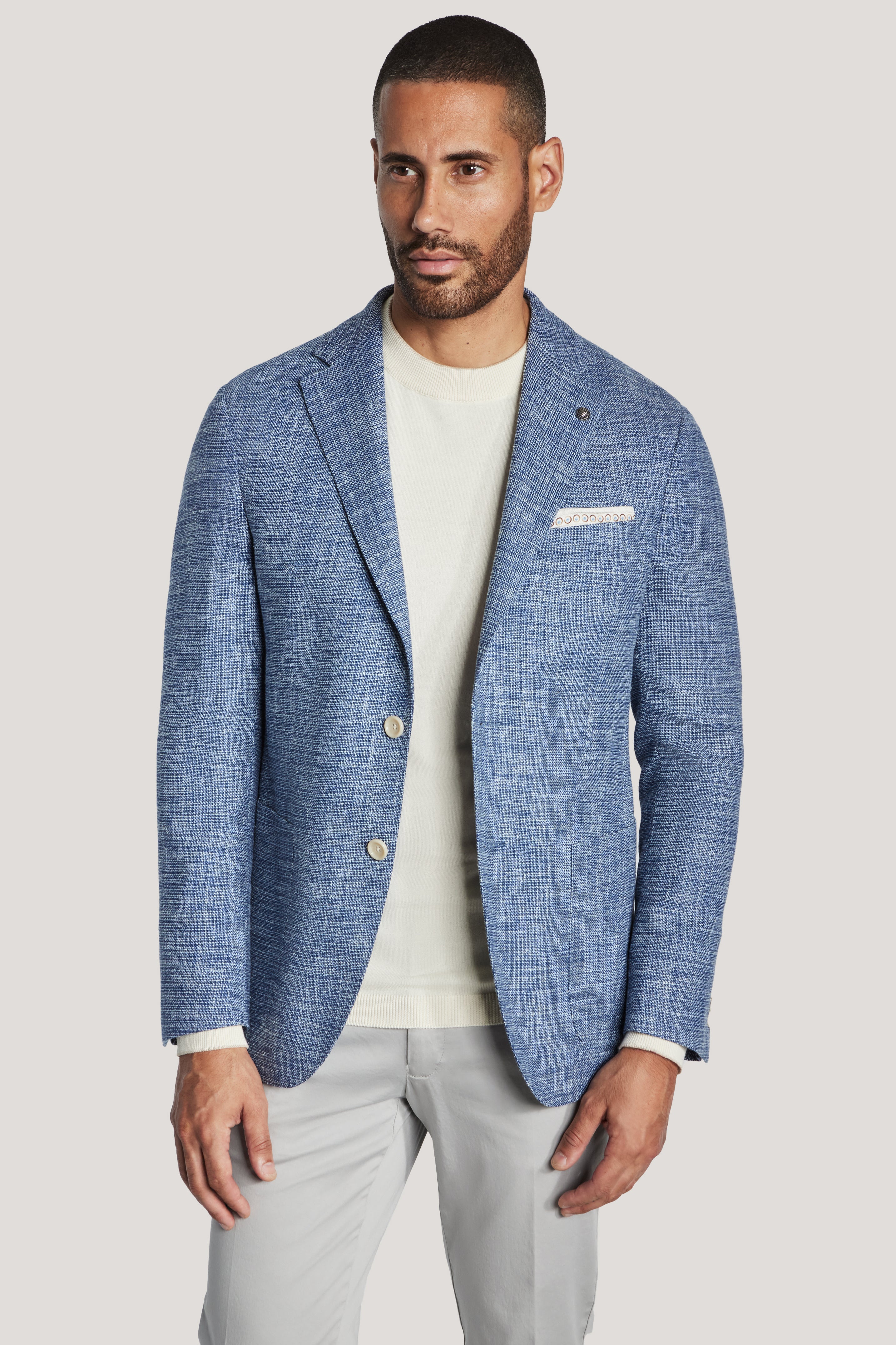 Alt view Sky Blue Micro Design Blazer