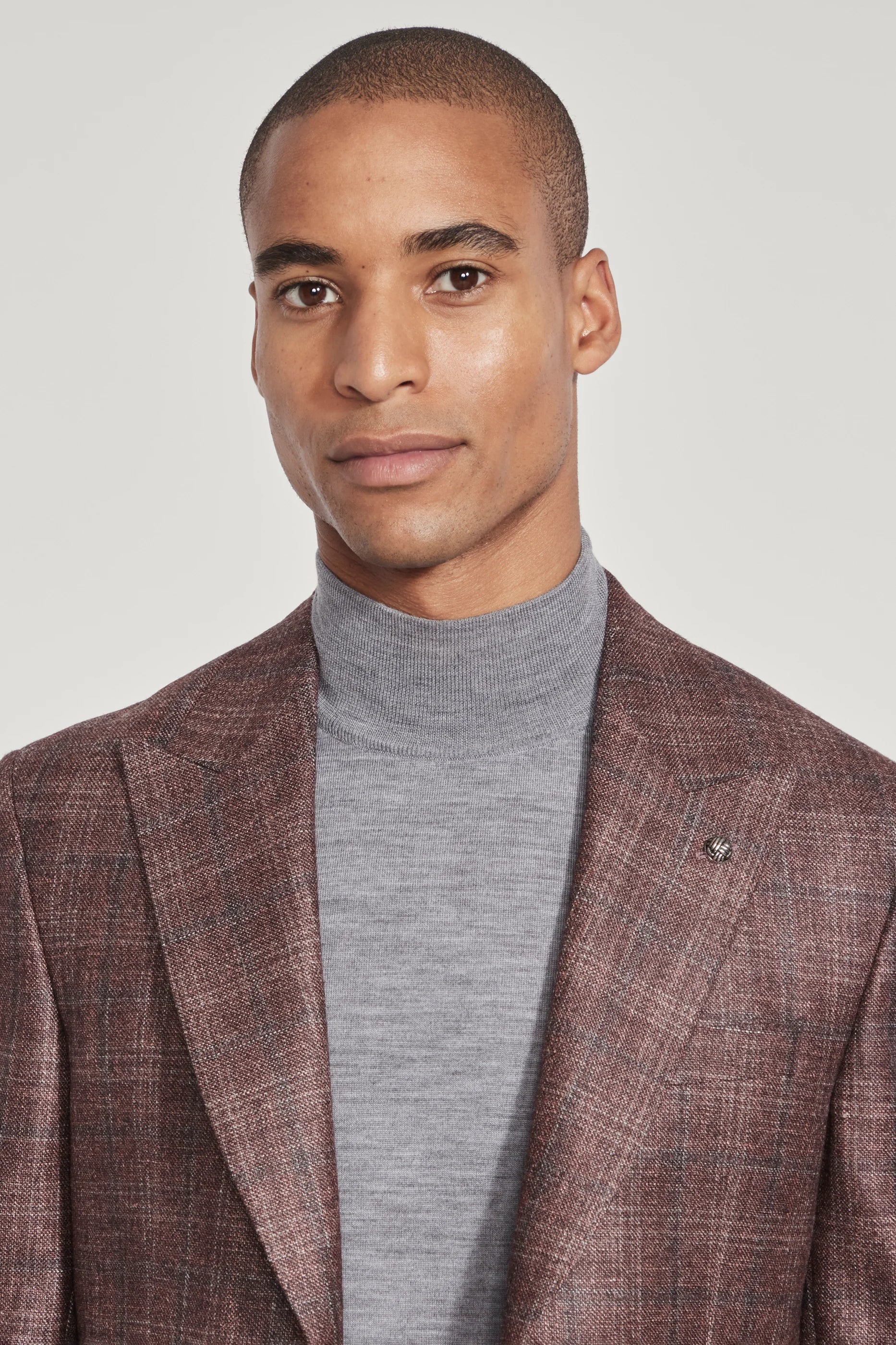 Alt view 1 Rust Plaid Blazer